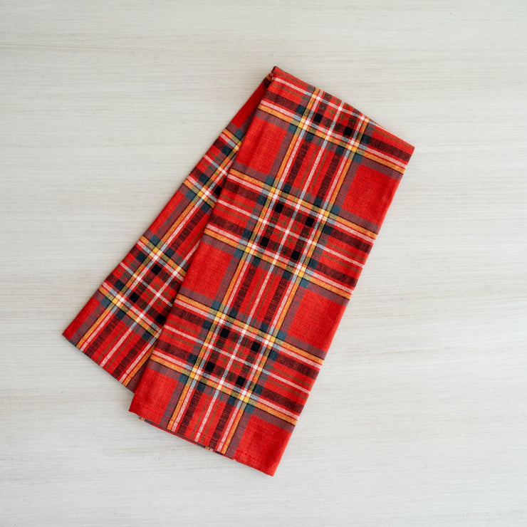 Manta de Cocina Rojo & Naranja Cuadriculada - ambientihonduras