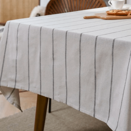 Mantel Ivory Líneas Negras - ambientihonduras