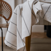 Mantel Ivory Líneas Negras - ambientihonduras