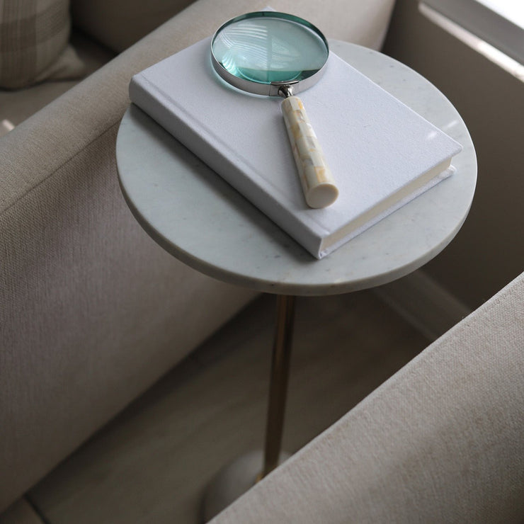 Mesa Auxiliar Base de Mármol - ambientihonduras