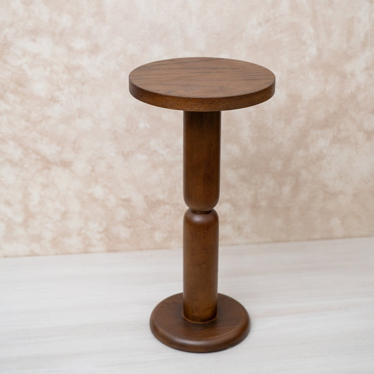 Mesa Auxiliar Redonda Oscura - ambientihonduras