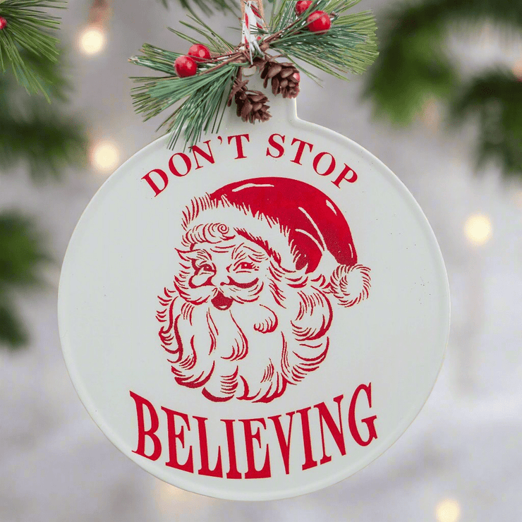 Ornamento de Metal Blanco y Rojo - ambientihonduras