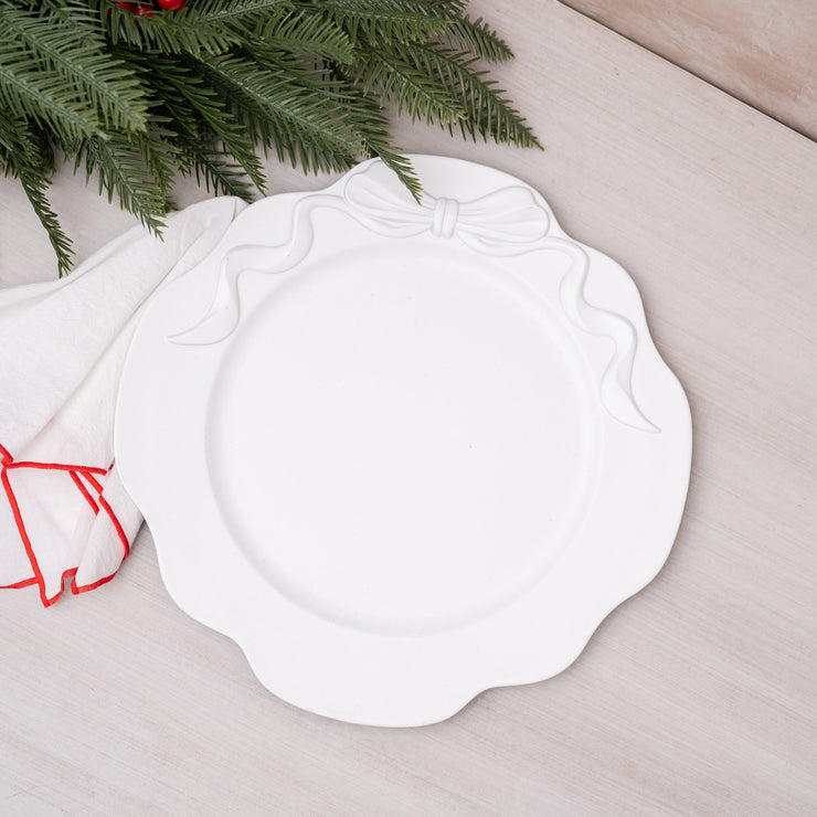 Plato Base Blanco Con Chongo - ambientihonduras