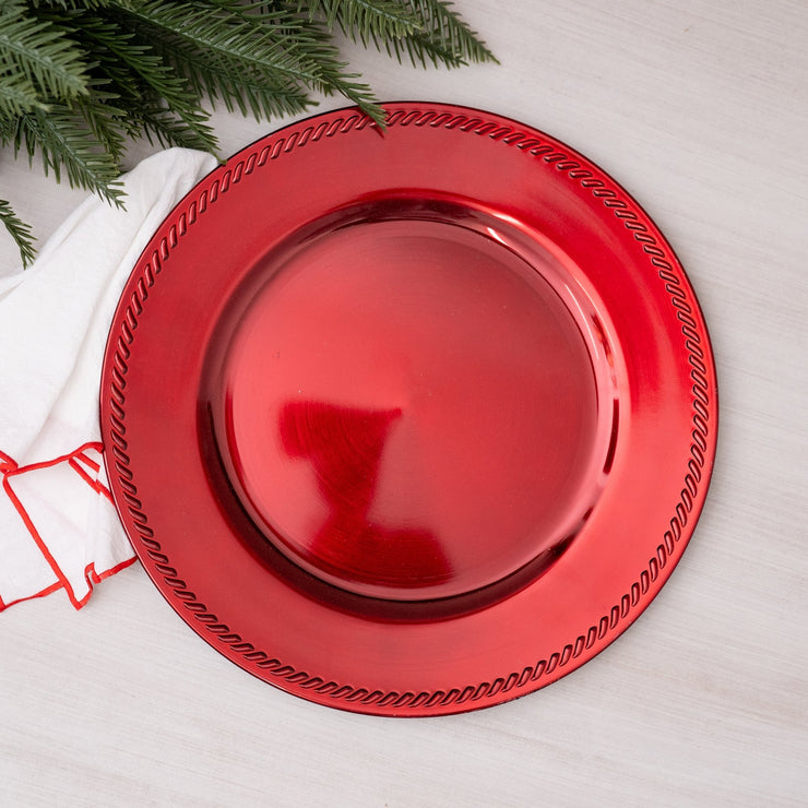 Plato Base Rojo - ambientihonduras