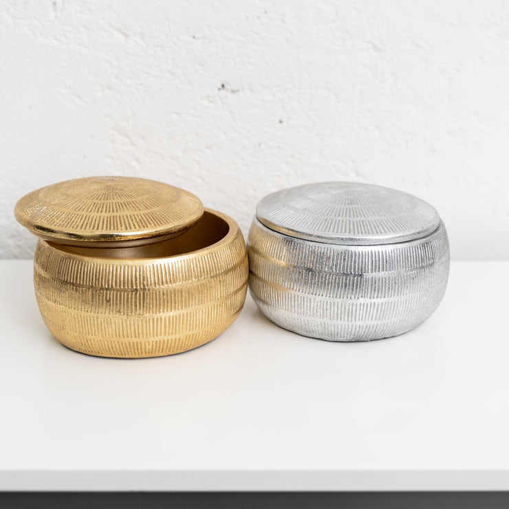 Recipiente decorativo con tapa - ambientihonduras