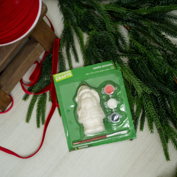 Santa de Yeso para Colorear - ambientihonduras