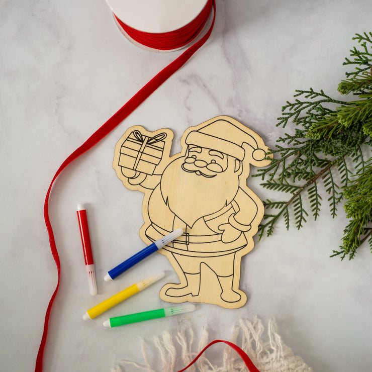 Santa Para Colorear - ambientihonduras