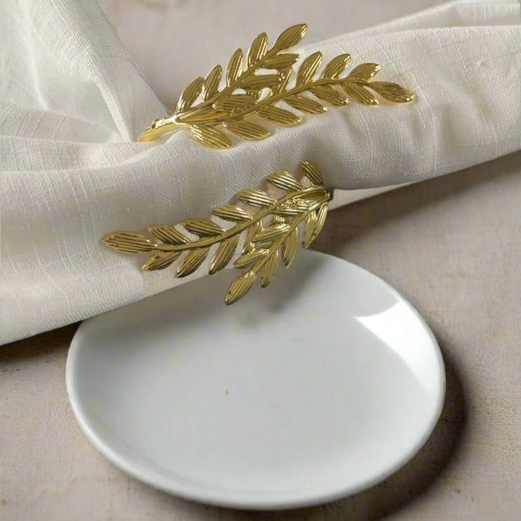 Servilletero de Hoja Dorada - ambientihonduras