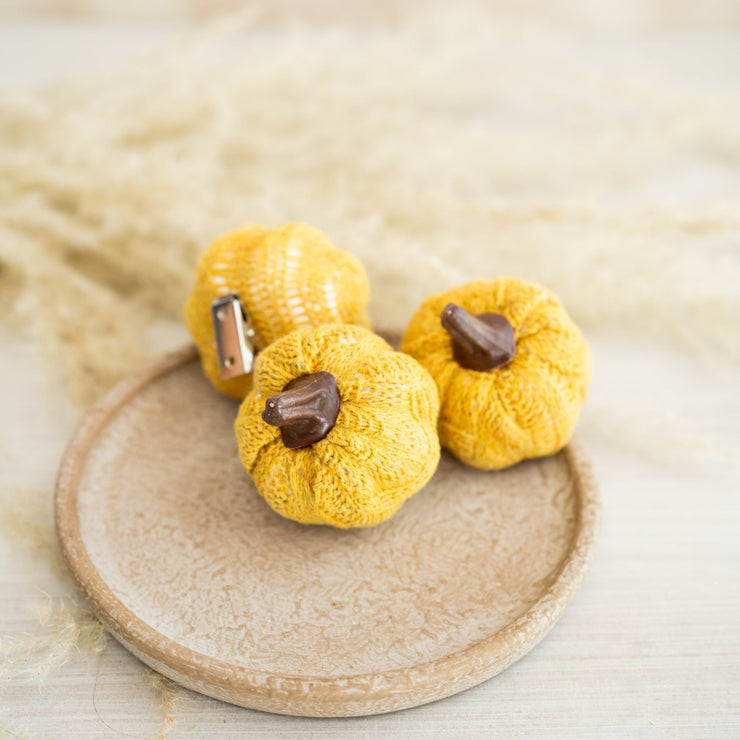 Set de 3 Calabazas Mini Mostaza - ambientihonduras