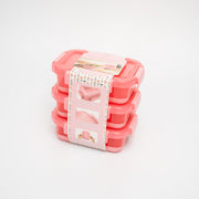 set de 3 Contenedores Rosas - ambientihonduras