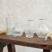 Set de 4 Jarrones Mini Transparente - ambientihonduras