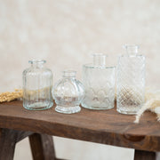 Set de 4 Jarrones Mini Transparente - ambientihonduras