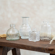 Set de 4 Jarrones Mini Transparente - ambientihonduras