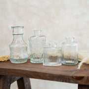 Set de 4 Jarrones Mini Transparente - ambientihonduras
