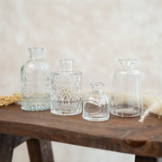 Set de 4 Jarrones Mini Transparente - ambientihonduras