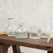 Set de 4 Jarrones Mini Transparente - ambientihonduras