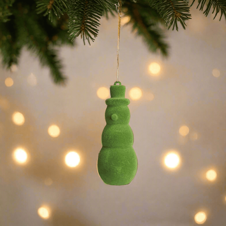 Snowman Velvet Verde - ambientihonduras