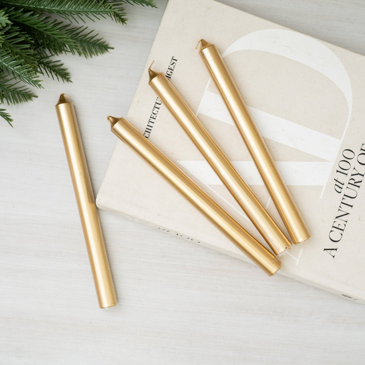 Velas Largas Doradas - ambientihonduras