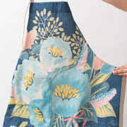 Delantal de flores azul - ambientihonduras